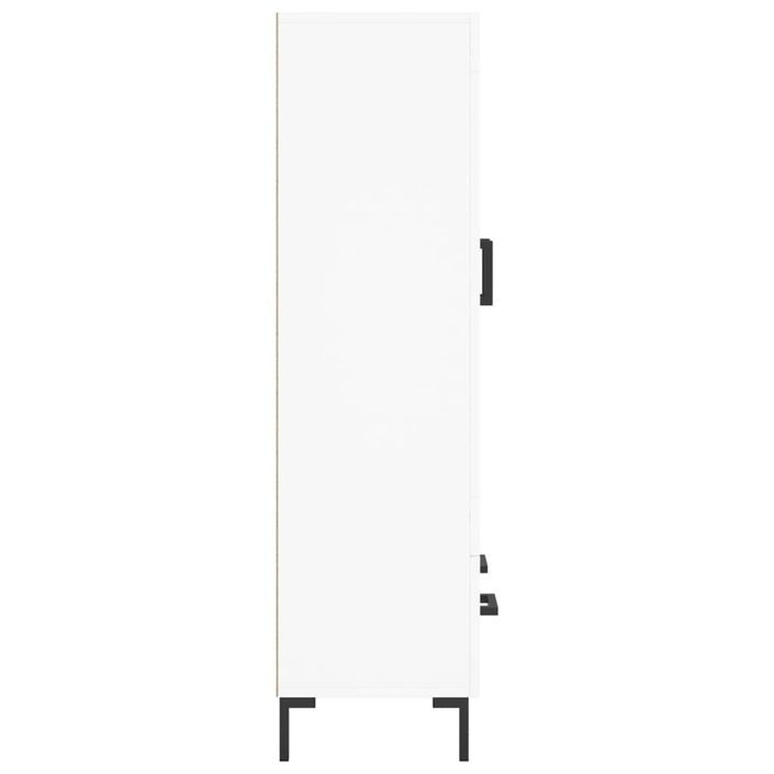 Buffet haut blanc 69,5x31x115 cm bois d'ingénierie - Photo n°7