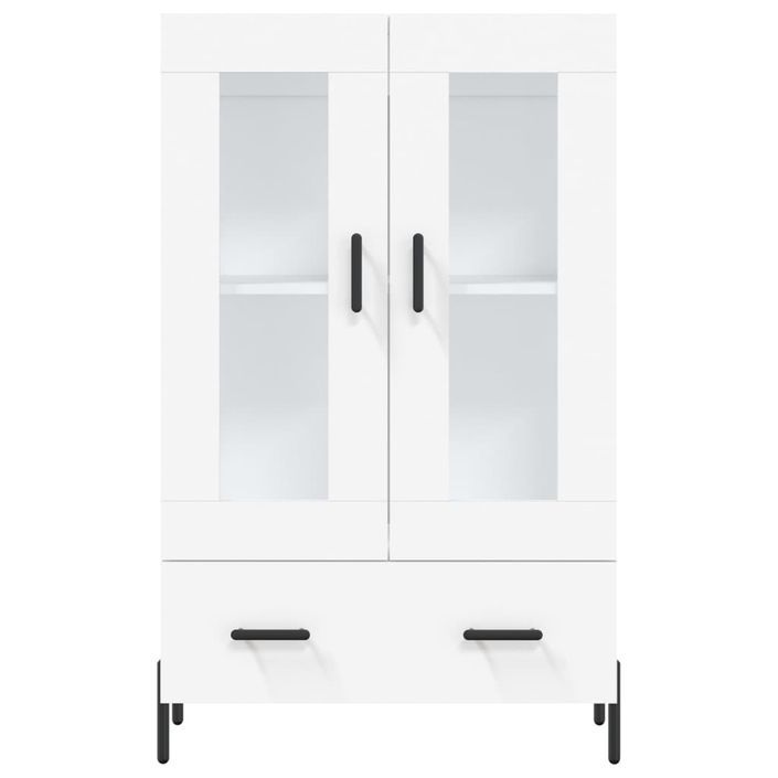 Buffet haut blanc 69,5x31x115 cm bois d'ingénierie - Photo n°6