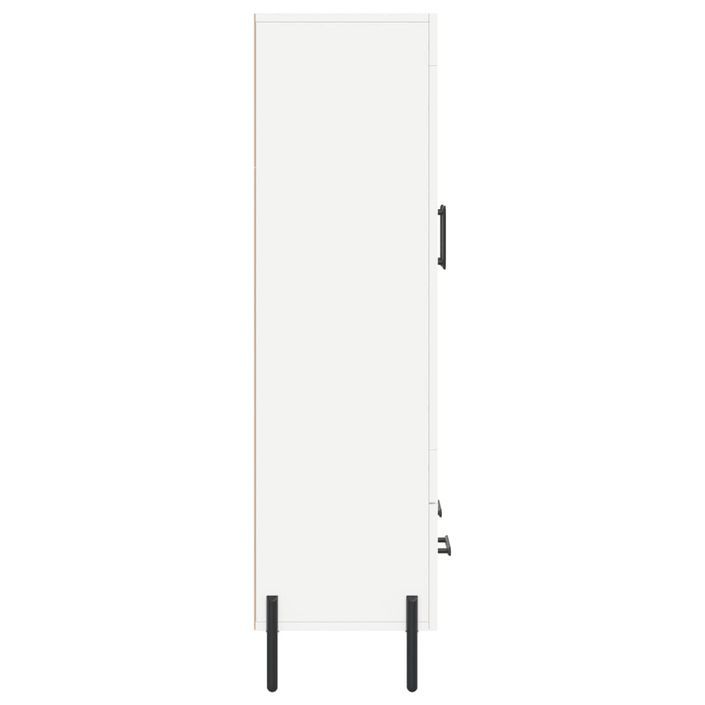 Buffet haut blanc 69,5x31x115 cm bois d'ingénierie - Photo n°7