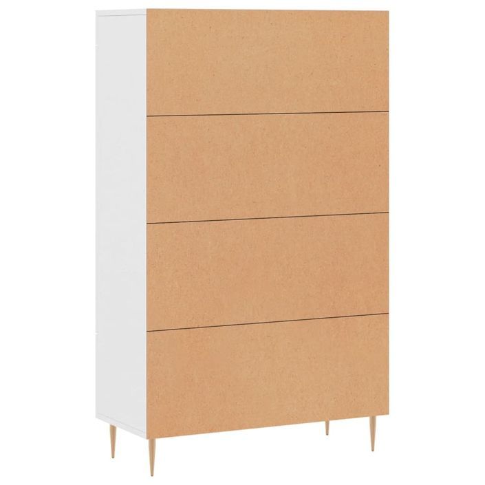 Buffet haut blanc 69,5x31x115 cm bois d'ingénierie - Photo n°8