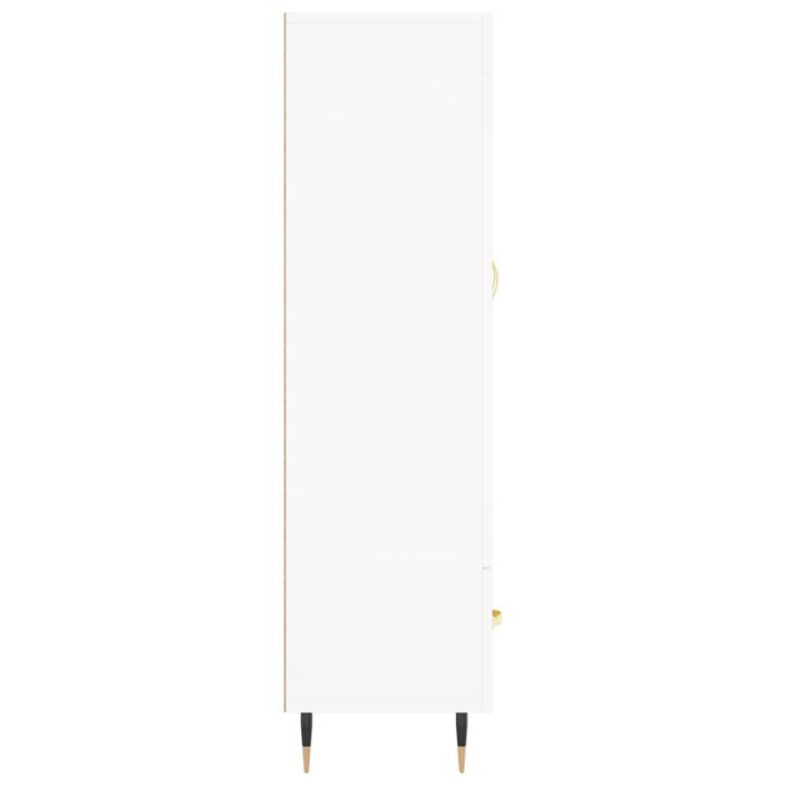 Buffet haut blanc 69,5x31x115 cm bois d'ingénierie - Photo n°7