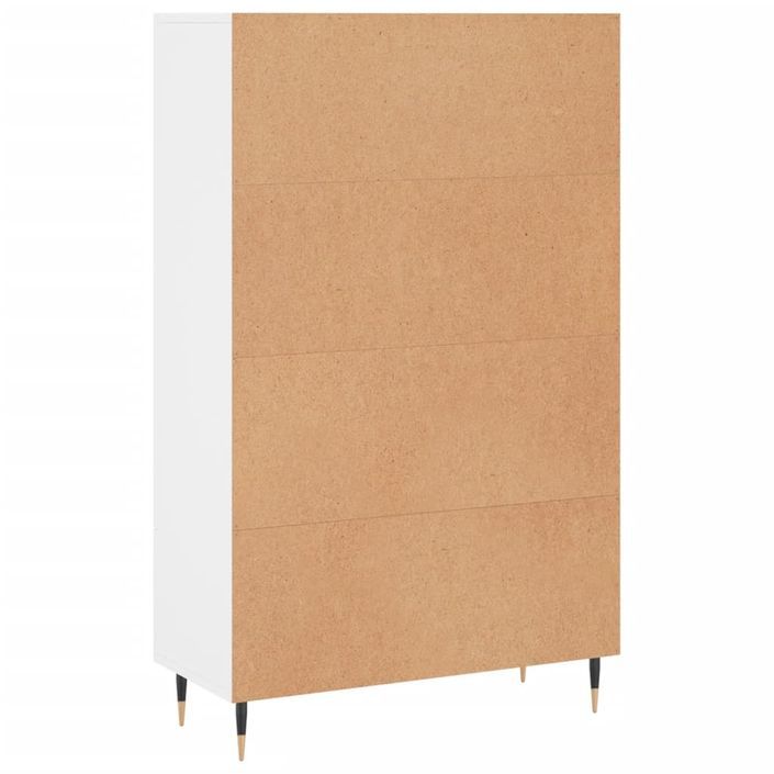 Buffet haut blanc 69,5x31x115 cm bois d'ingénierie - Photo n°8