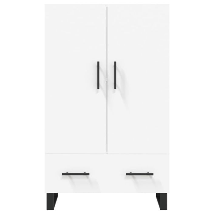 Buffet haut blanc 69,5x31x115 cm bois d'ingénierie - Photo n°6