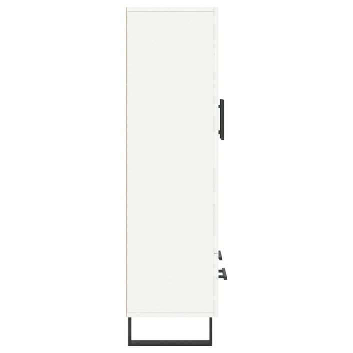 Buffet haut blanc 69,5x31x115 cm bois d'ingénierie - Photo n°7