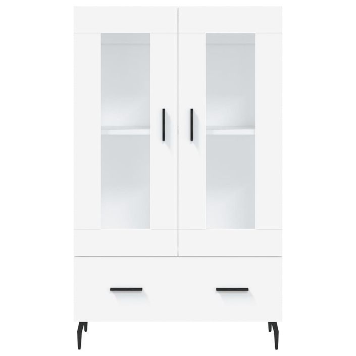 Buffet haut blanc 69,5x31x115 cm bois d'ingénierie - Photo n°6