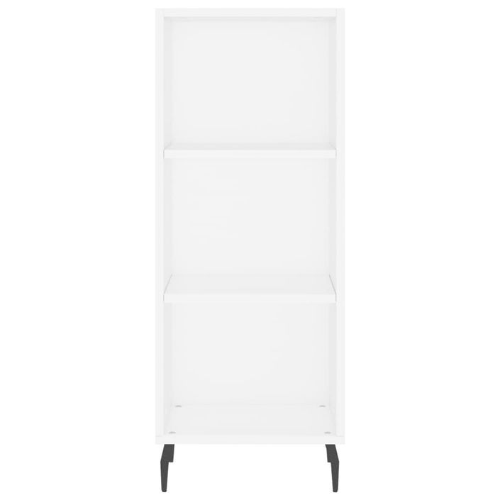 Buffet haut Blanc brillant 34,5x32,5x180 cm Bois d'ingénierie - Photo n°7