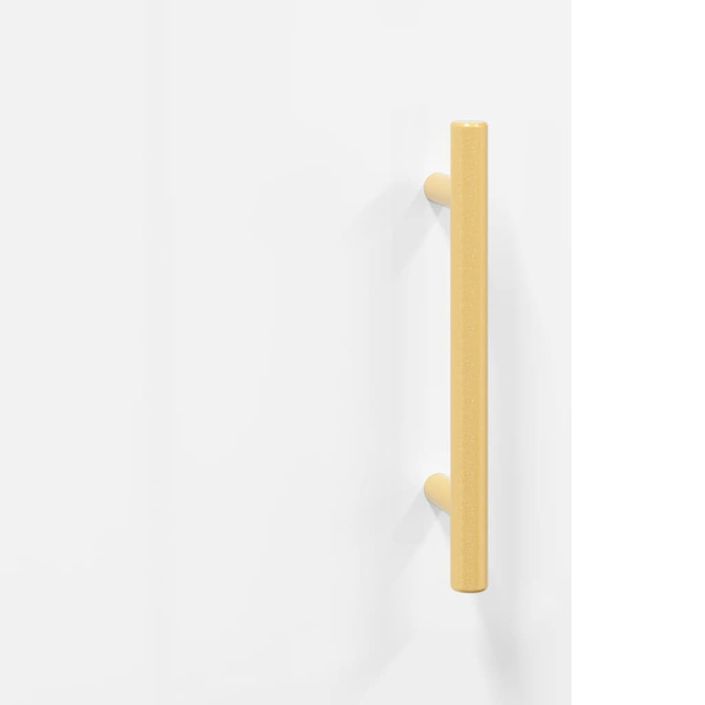 Buffet haut Blanc brillant 34,5x34x180 cm Bois d'ingénierie - Photo n°10