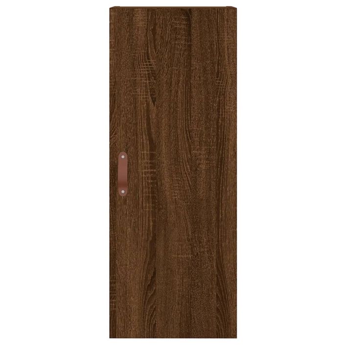 Buffet haut Chêne marron 34,5x34x180 cm Bois d'ingénierie - Photo n°6