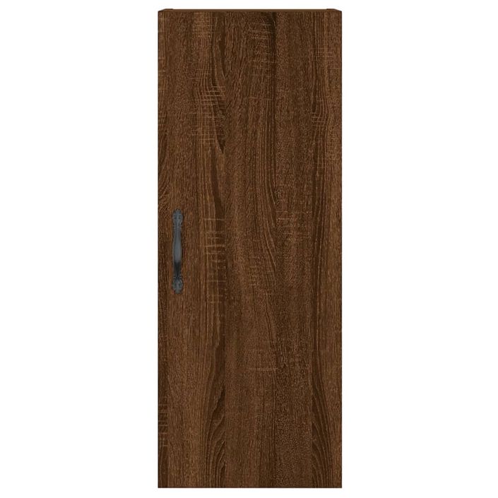 Buffet haut Chêne marron 34,5x34x180 cm Bois d'ingénierie - Photo n°8