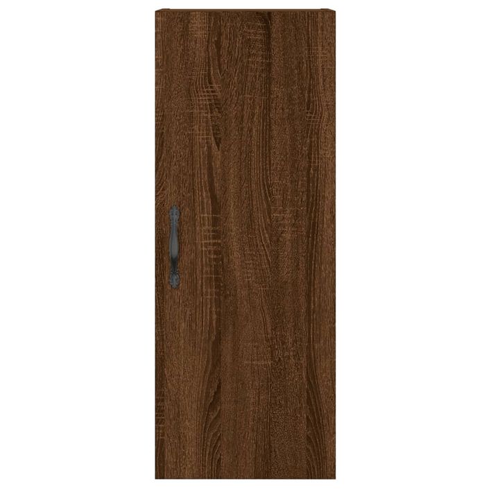 Buffet haut Chêne marron 34,5x34x180 cm Bois d'ingénierie - Photo n°6