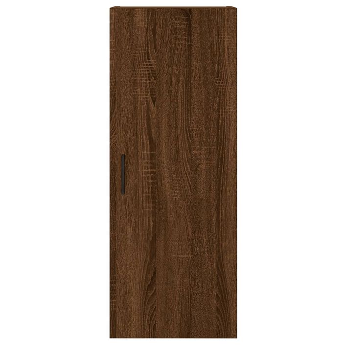 Buffet haut Chêne marron 34,5x34x180 cm Bois d'ingénierie - Photo n°8