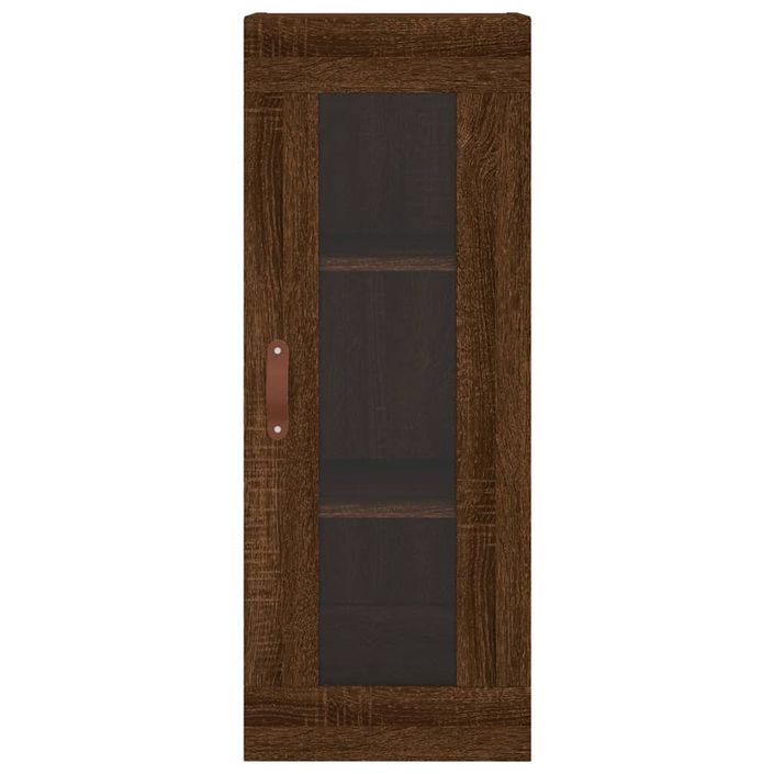 Buffet haut Chêne marron 34,5x34x180 cm Bois d'ingénierie - Photo n°6