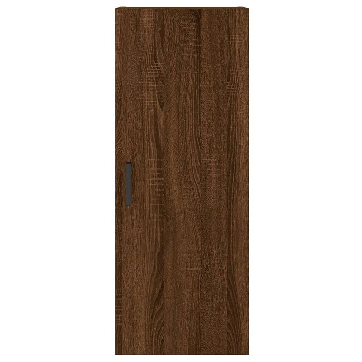 Buffet haut Chêne marron 34,5x34x180 cm Bois d'ingénierie - Photo n°6