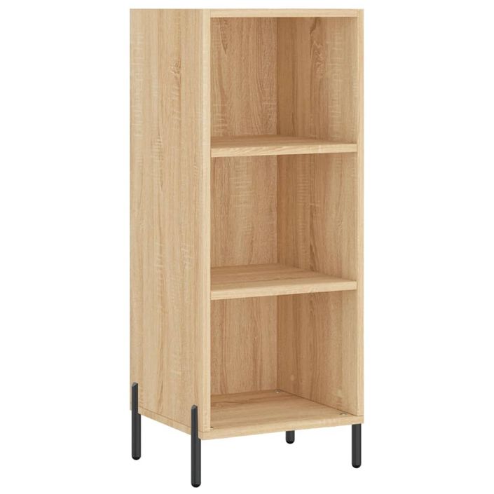 Buffet haut Chêne sonoma 34,5x32,5x180 cm Bois d'ingénierie - Photo n°6