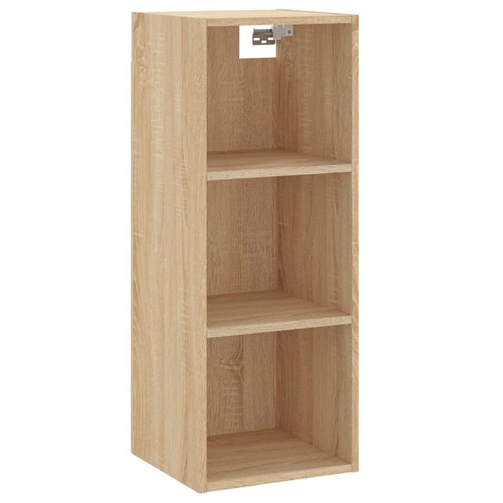 Buffet haut Chêne sonoma 34,5x32,5x180 cm Bois d'ingénierie - Photo n°4