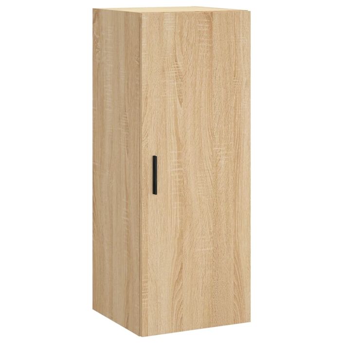 Buffet haut Chêne sonoma 34,5x34x180 cm Bois d'ingénierie - Photo n°5