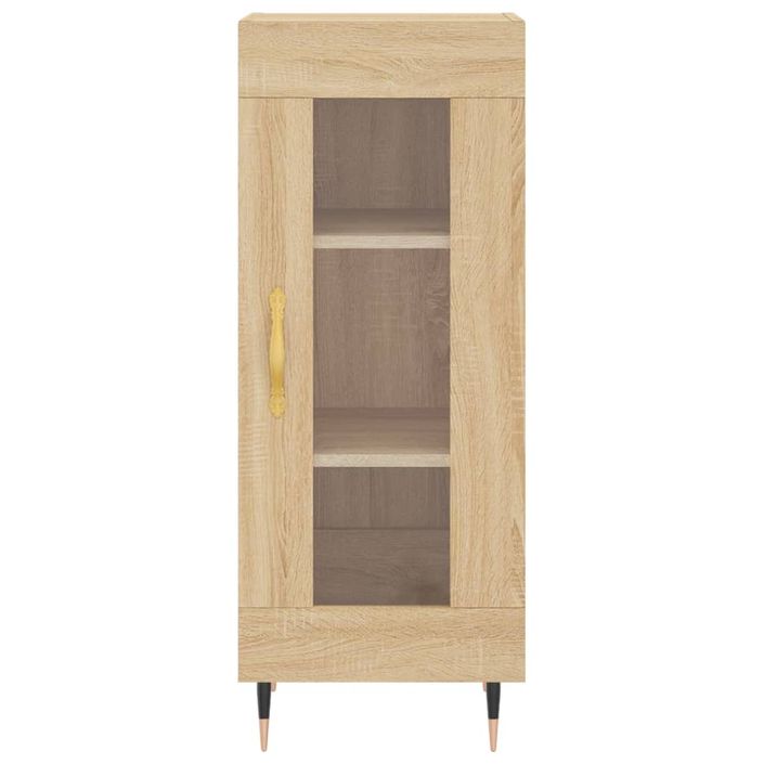 Buffet haut Chêne sonoma 34,5x34x180 cm Bois d'ingénierie - Photo n°8