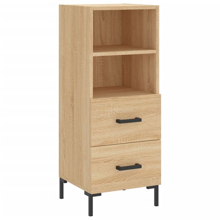 Buffet haut Chêne sonoma 34,5x34x180 cm Bois d'ingénierie - Photo n°7