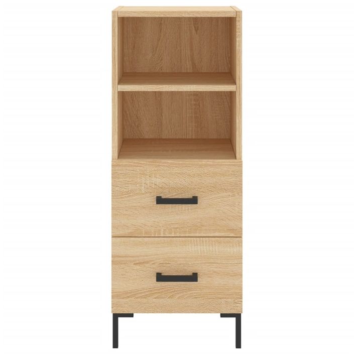 Buffet haut Chêne sonoma 34,5x34x180 cm Bois d'ingénierie - Photo n°8