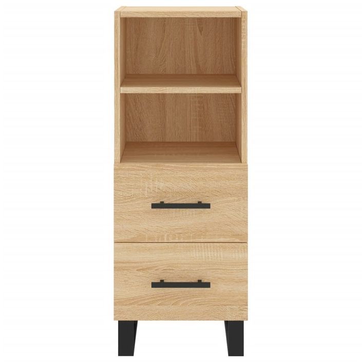 Buffet haut Chêne sonoma 34,5x34x180 cm Bois d'ingénierie - Photo n°8