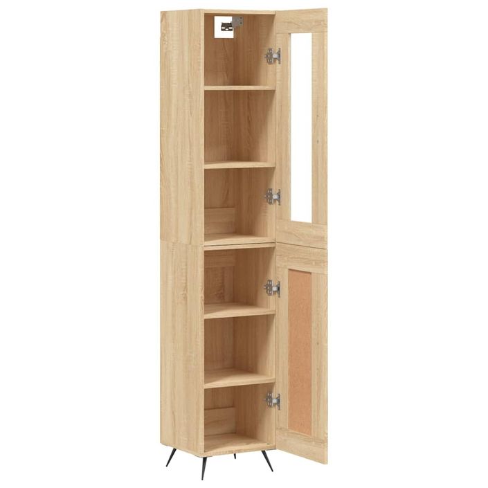 Buffet haut Chêne sonoma 34,5x34x180 cm Bois d'ingénierie - Photo n°4