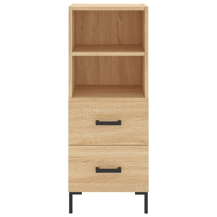 Buffet haut Chêne sonoma 34,5x34x180 cm Bois d'ingénierie - Photo n°6