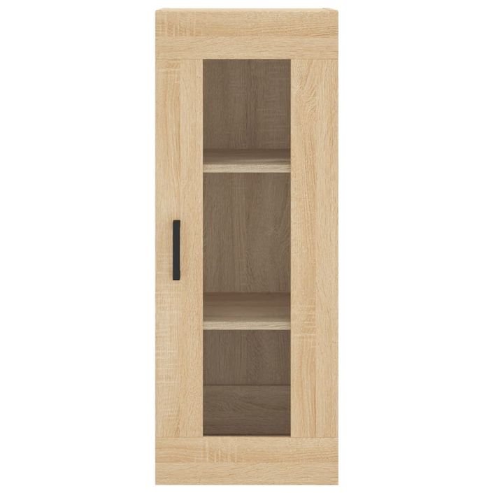 Buffet haut Chêne sonoma 34,5x34x180 cm Bois d'ingénierie - Photo n°8