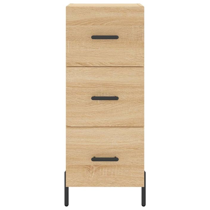 Buffet haut Chêne sonoma 34,5x34x180 cm Bois d'ingénierie - Photo n°6