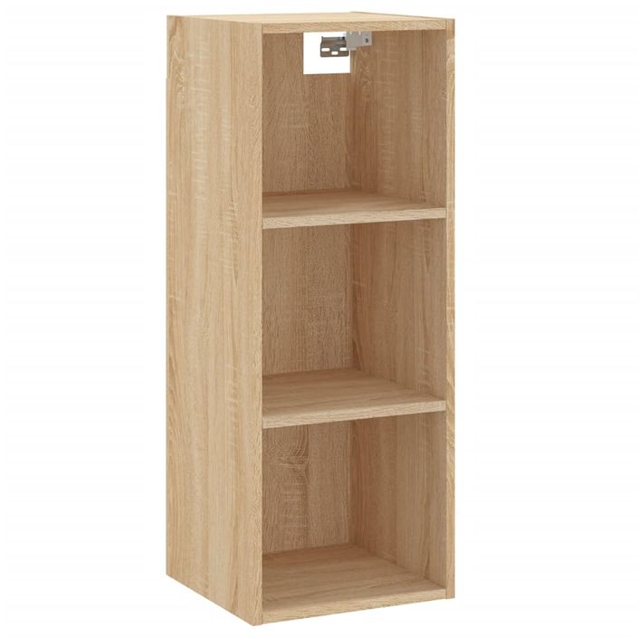 Buffet haut Chêne sonoma 34,5x34x180 cm Bois d'ingénierie - Photo n°5