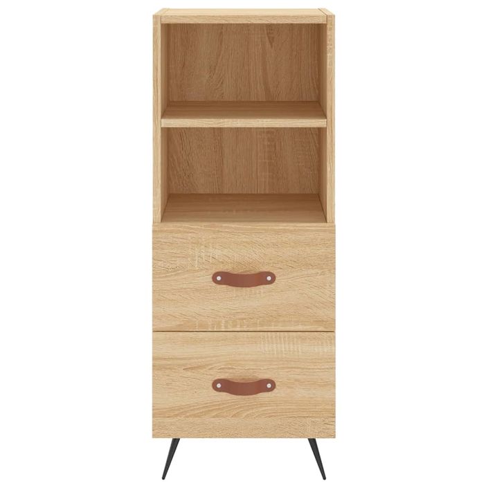 Buffet haut Chêne sonoma 34,5x34x180 cm Bois d'ingénierie - Photo n°8