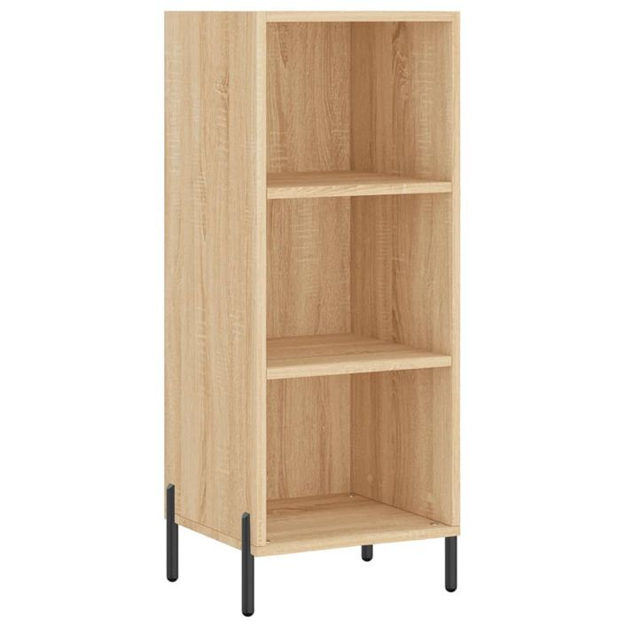 Buffet haut Chêne sonoma 34,5x34x180 cm Bois d'ingénierie - Photo n°7