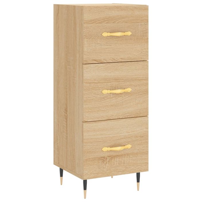 Buffet haut Chêne sonoma 34,5x34x180 cm Bois d'ingénierie - Photo n°7