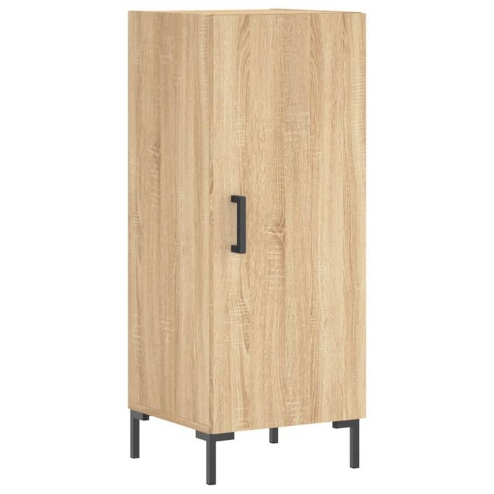 Buffet haut Chêne sonoma 34,5x34x180 cm Bois d'ingénierie - Photo n°7