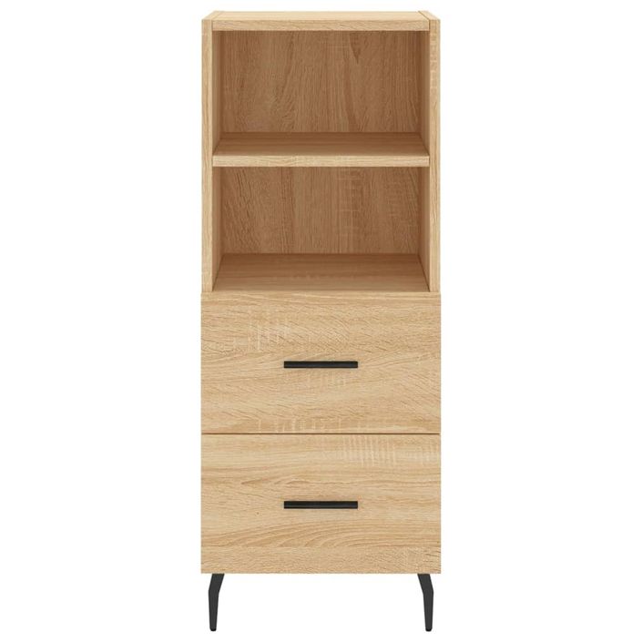 Buffet haut Chêne sonoma 34,5x34x180 cm Bois d'ingénierie - Photo n°6