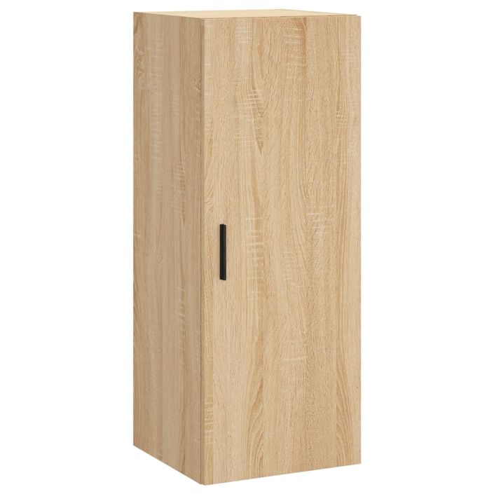 Buffet haut Chêne sonoma 34,5x34x180 cm Bois d'ingénierie - Photo n°7