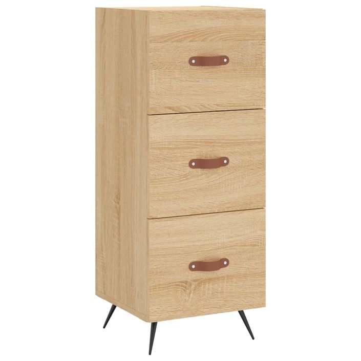 Buffet haut Chêne sonoma 34,5x34x180 cm Bois d'ingénierie - Photo n°7