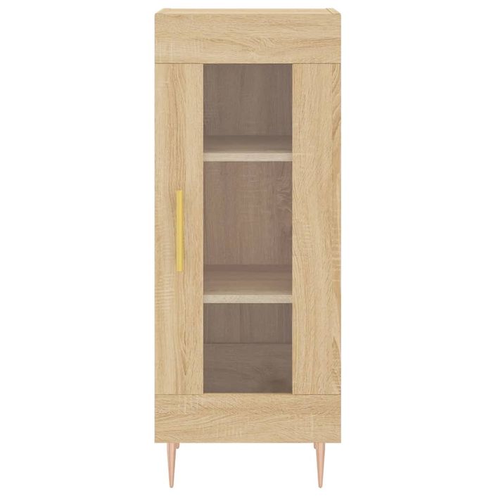 Buffet haut Chêne sonoma 34,5x34x180 cm Bois d'ingénierie - Photo n°8