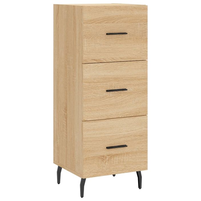 Buffet haut Chêne sonoma 34,5x34x180 cm Bois d'ingénierie - Photo n°7