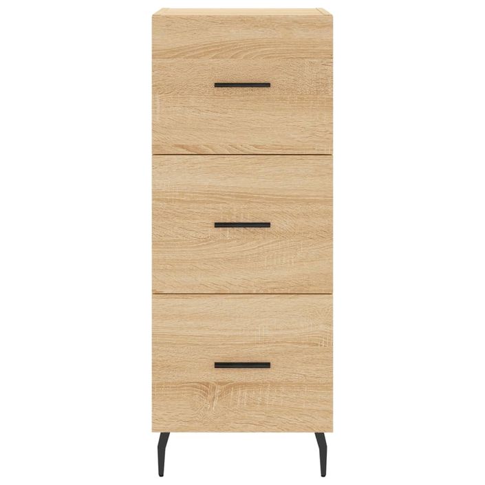 Buffet haut Chêne sonoma 34,5x34x180 cm Bois d'ingénierie - Photo n°8