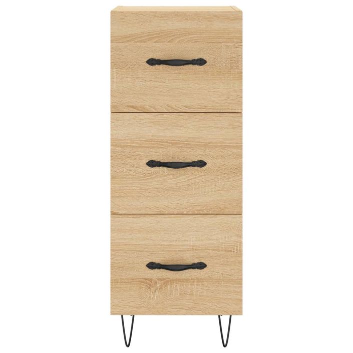 Buffet haut Chêne sonoma 34,5x34x180 cm Bois d'ingénierie - Photo n°8