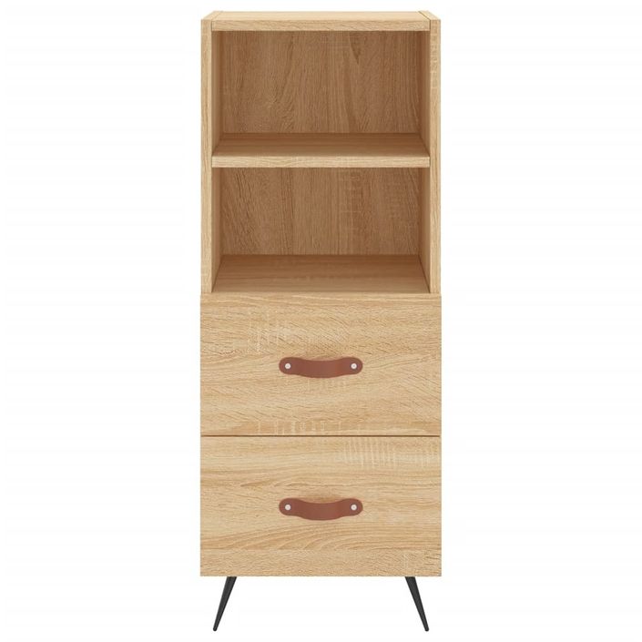 Buffet haut Chêne sonoma 34,5x34x180 cm Bois d'ingénierie - Photo n°6