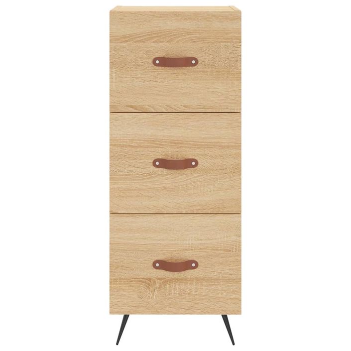 Buffet haut Chêne sonoma 34,5x34x180 cm Bois d'ingénierie - Photo n°6