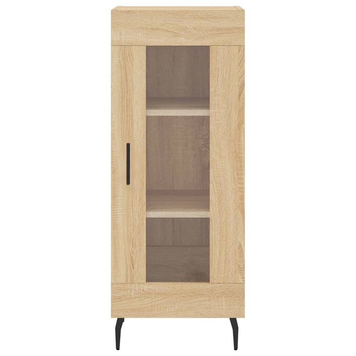 Buffet haut Chêne sonoma 34,5x34x180 cm Bois d'ingénierie - Photo n°8