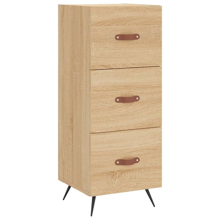 Buffet haut Chêne sonoma 34,5x34x180 cm Bois d'ingénierie - Photo n°5