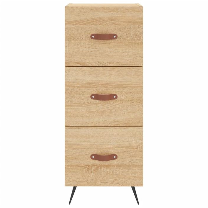 Buffet haut Chêne sonoma 34,5x34x180 cm Bois d'ingénierie - Photo n°6