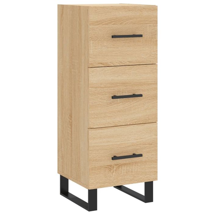 Buffet haut Chêne sonoma 34,5x34x180 cm Bois d'ingénierie - Photo n°7