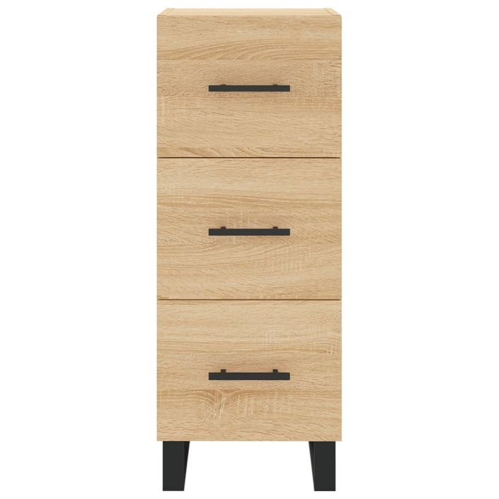 Buffet haut Chêne sonoma 34,5x34x180 cm Bois d'ingénierie - Photo n°8