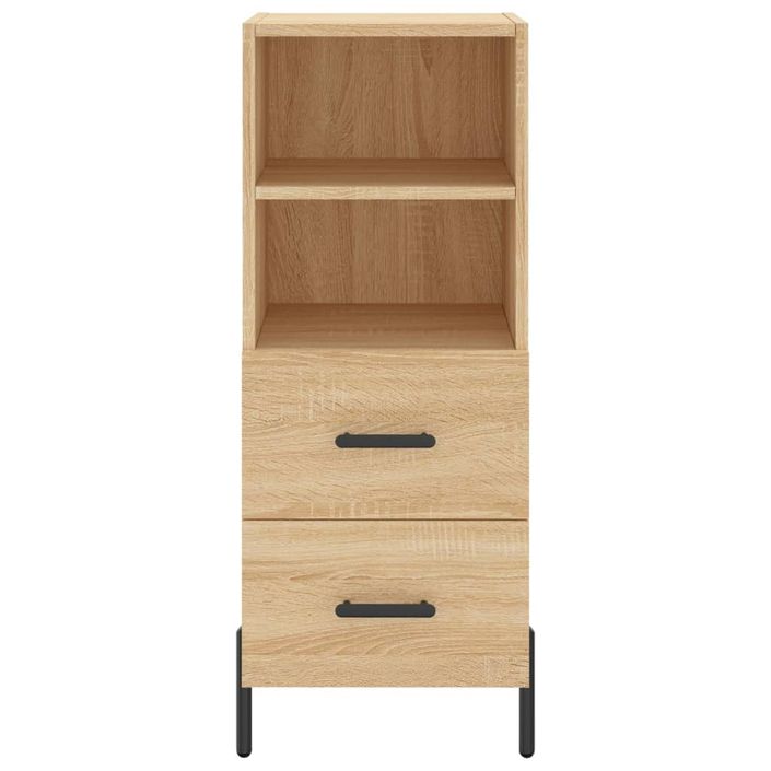 Buffet haut Chêne sonoma 34,5x34x180 cm Bois d'ingénierie - Photo n°6