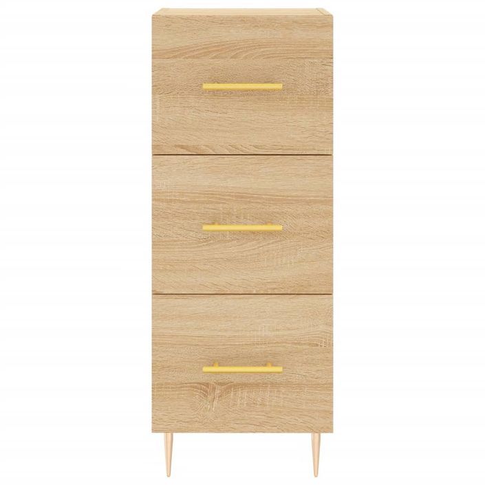 Buffet haut Chêne sonoma 34,5x34x180 cm Bois d'ingénierie - Photo n°6