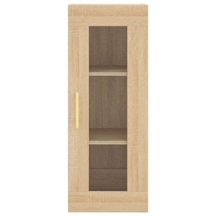 Buffet haut Chêne sonoma 34,5x34x180 cm Bois d'ingénierie - Photo n°8